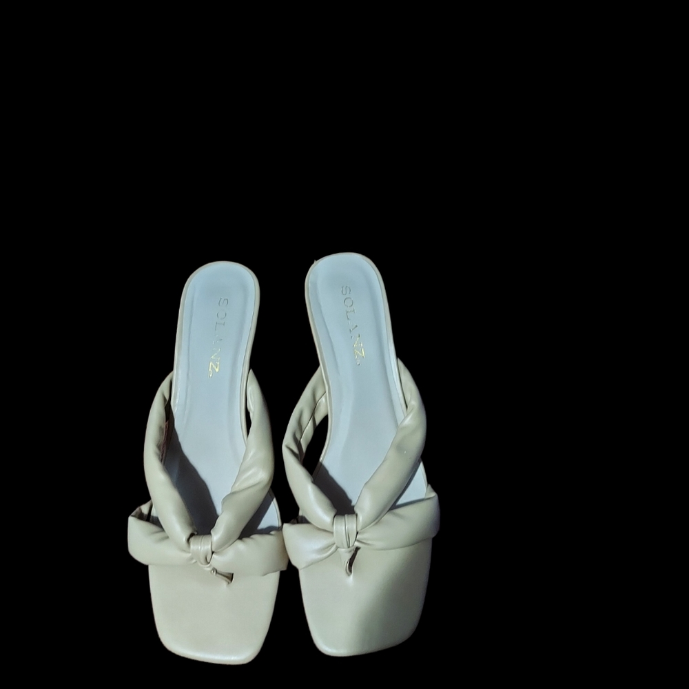 Womens cream hell sandals